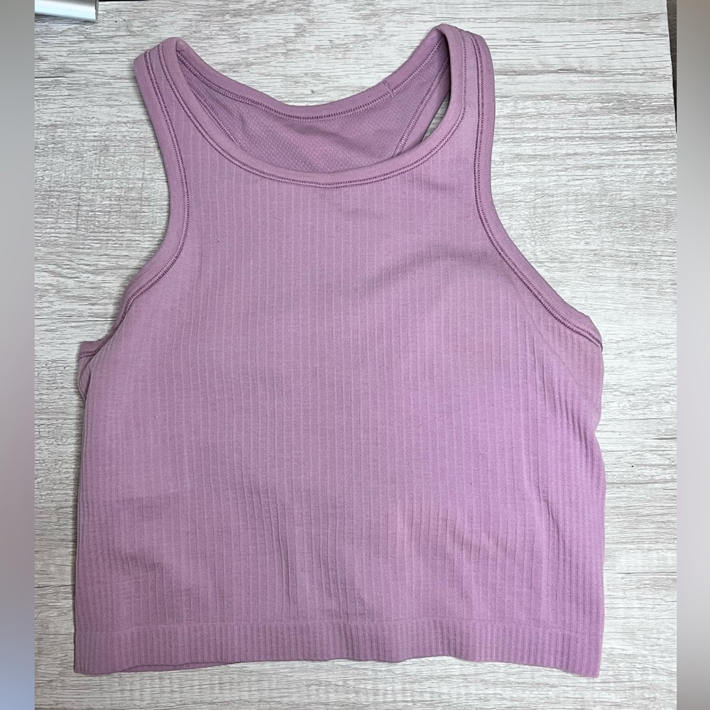 Lululemon ebb to street crop tank